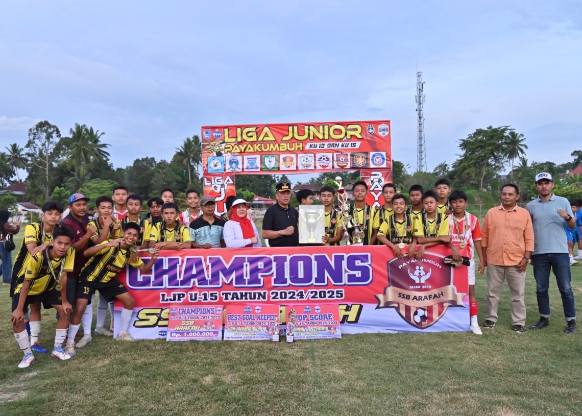 Wawako Payakumbuh Elzadaswarman Tutup Ajang Liga Junior KU-13 dan KU 15