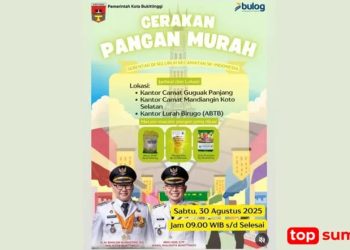 Lindungi Daya Beli Masyarakat, Pemko Bukittinggi Laksanakan Gerakan Pangan Murah