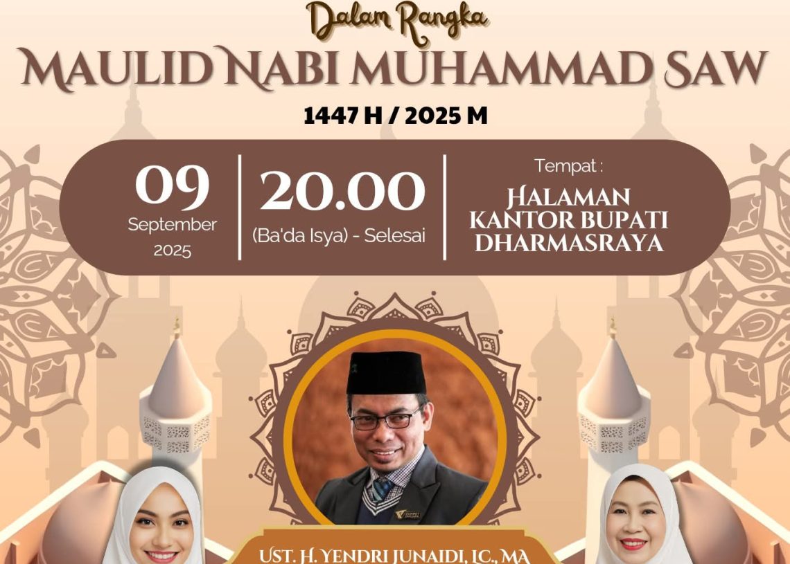 Pemkab Dharmasraya Gelar Tabligh Akbar Peringati Maulid Nabi Muhammad SAW 1447 H