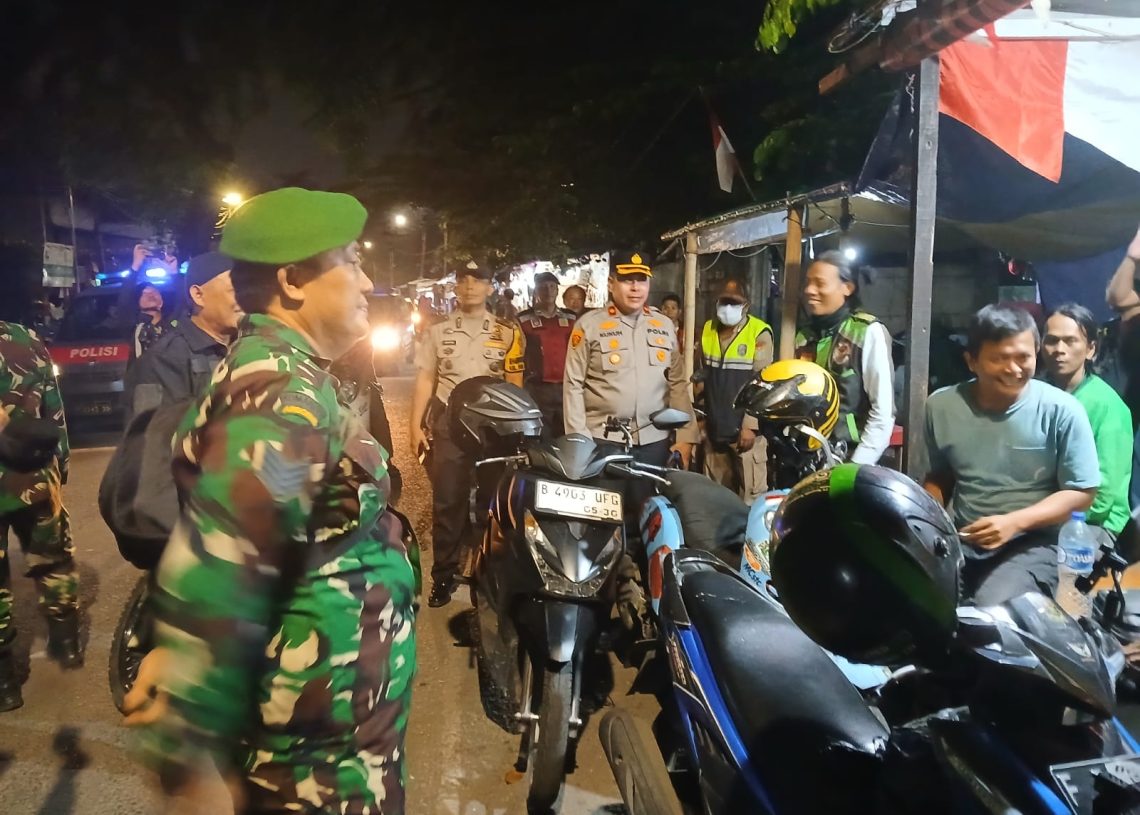 Patroli Tiga Pilar Tambora Gelar KRYD, Antisipasi Gangguan Kamtibmas
