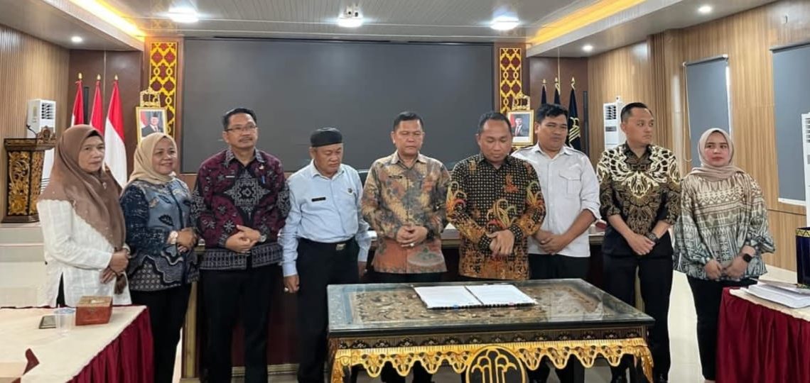 Pemkab OKU Selatan Bersama Kemenkum Adakan Rapat Harmonisasi Rancangan Peraturan Bupati