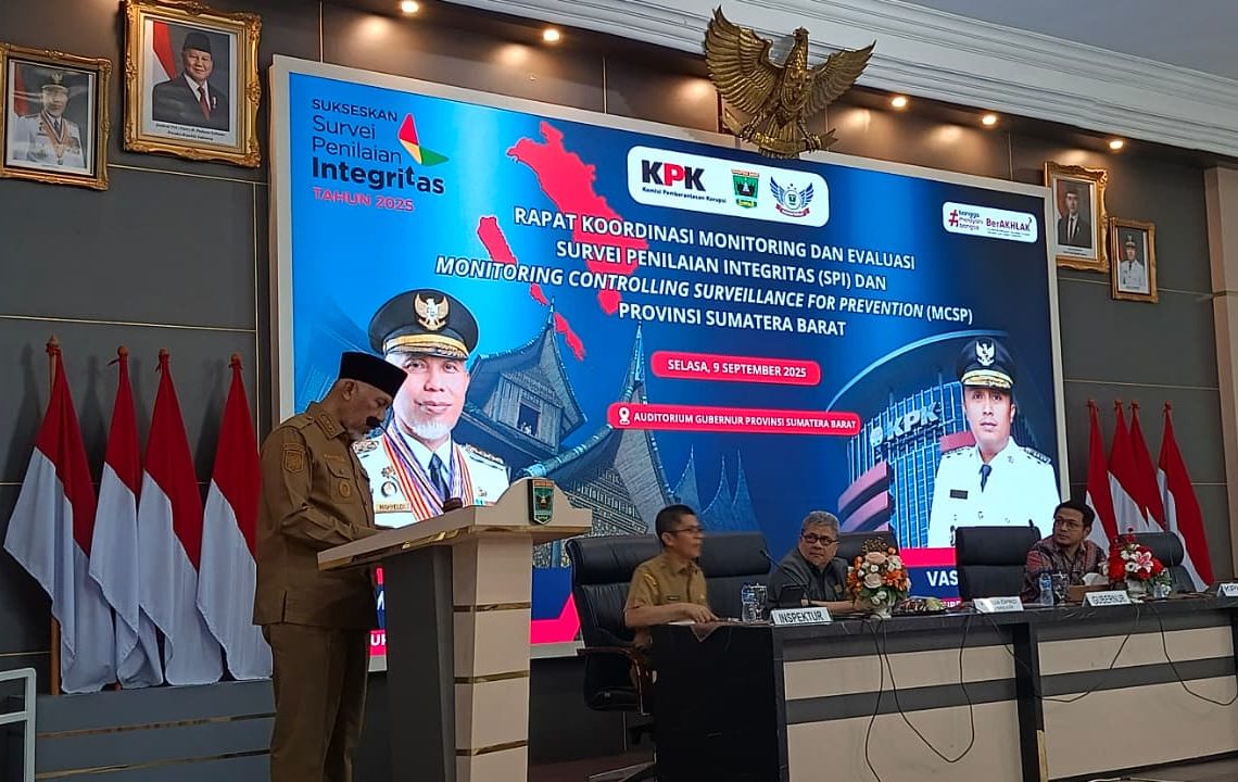 Gubernur Mahyeldi Tekankan Sinergi dan Komitmen Bersama untuk Pencegahan Korupsi