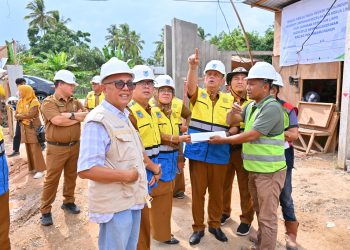 Tim Pembina dan Pengawasan Jasa Konstruksi Lakukan Monev Pembangunan Puskesmas Parik Rantang