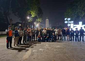 Babinsa Koramil 02/Sawah Besar Gelar Patroli Bersama Tiga Pilar dan Warga