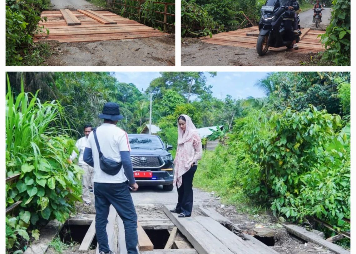 Jembatan Lagan Silago Diperbaiki, Warga Alhamdulillah Tak Waswas Lagi