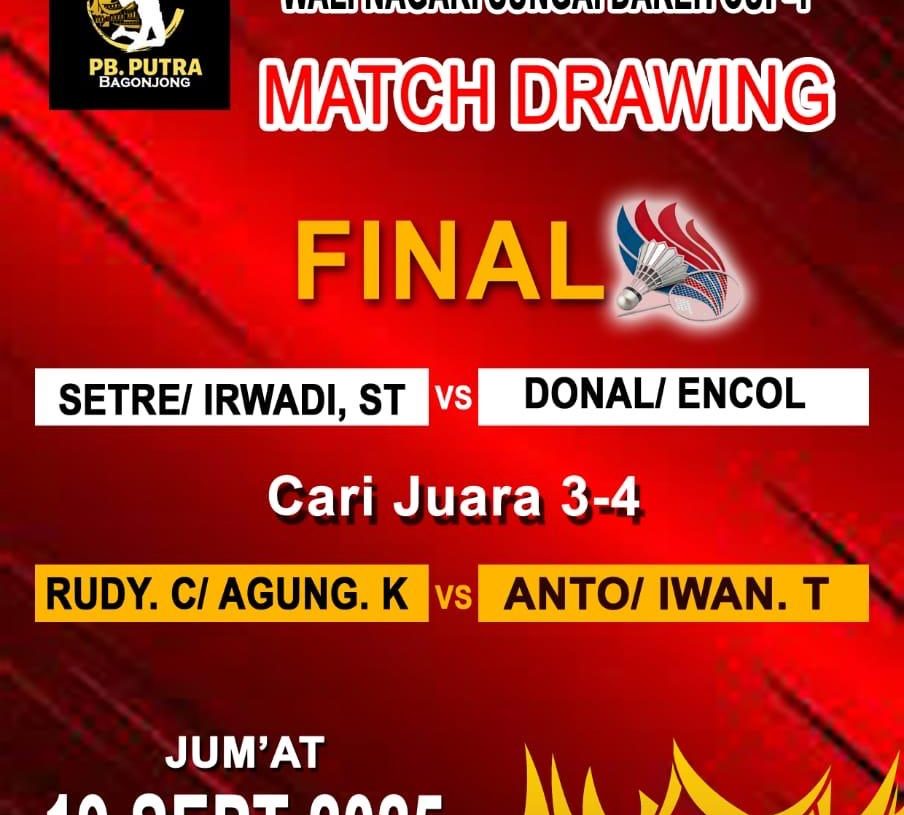 Smash di Atas Bayang Kuasa, Perebutkan Piala Bergilir Cup I Wali Nagari Sungai Dareh