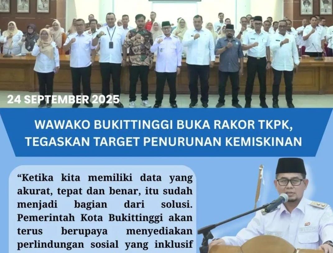 Buka Rakor TKPK, Wawako Ibnu Asis Tegaskan Target Penurunan Kemiskinan