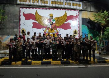 Patroli Empat Pilar Tambora Cek Siskamling Terpadu, Pastikan Wilayah Kondusif