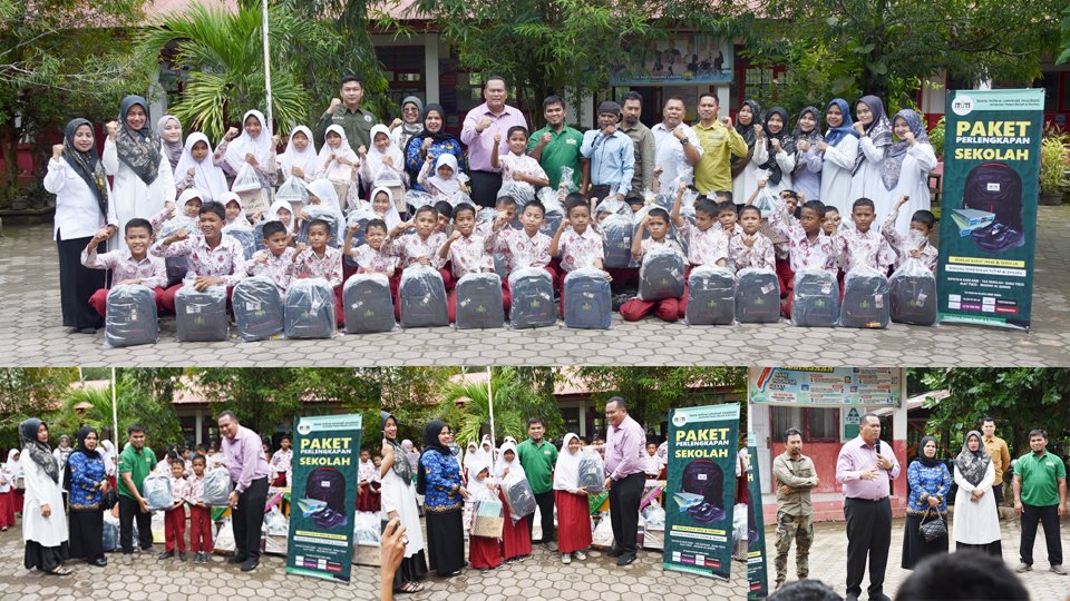 LAZIS MUM Padang Serahkan Bantuan 40 Paket Perlengkapan Sekolah di SD N 06 Pungguang Ladiang