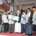 Bupati Dharmasraya Jadi Inspektur Upacara Hari Santri 2025 di Ponpes Al Barokah Koto Padang