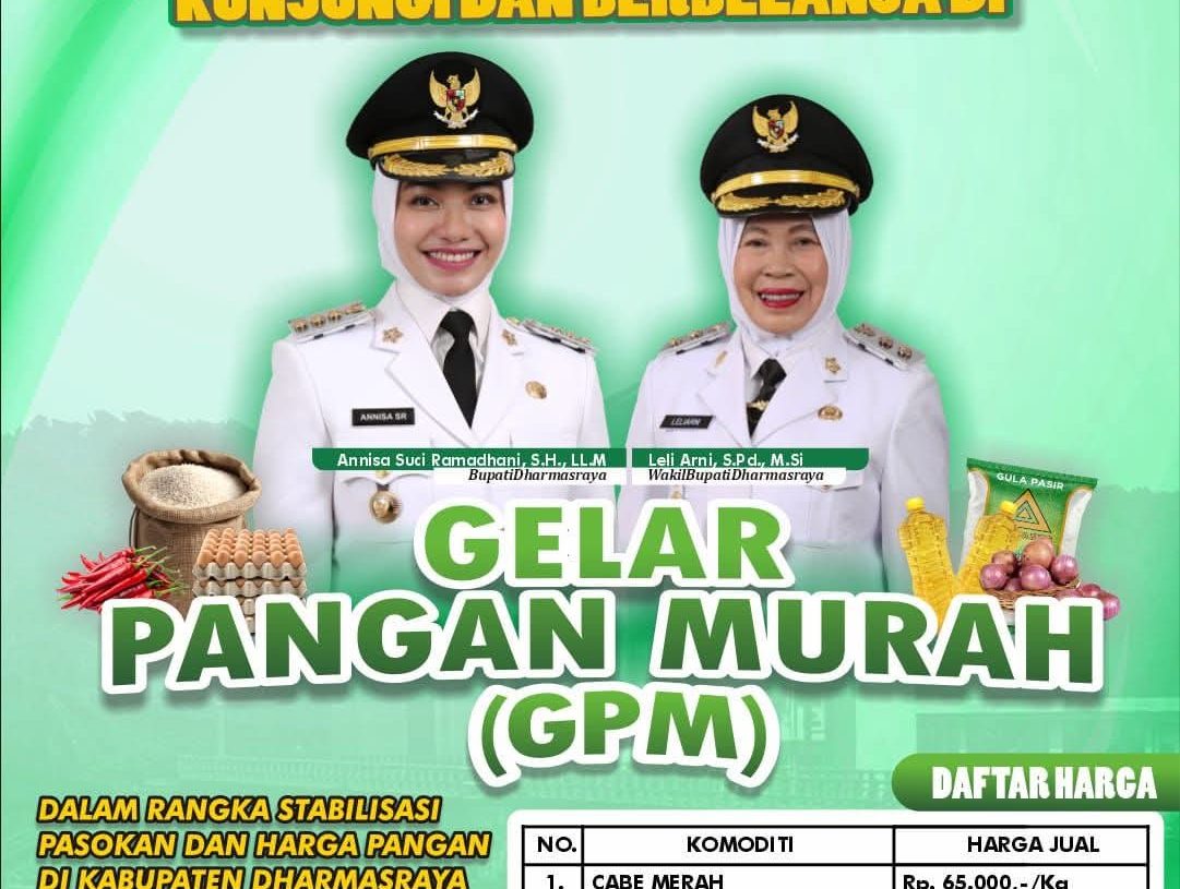 Besok Pemkab Dharmasraya Kembali Gelar Pangan Murah