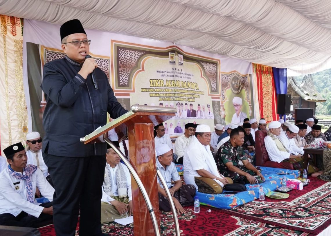 Wabup Tanah Datar : Mari Kita Berzikir Dan Berdoa Memohon Perlindungan Dan Keselamatan Kepada Allah SWT