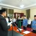 Wabup Tanah Datar Lantik Pejabat Manajerial : Pejabat Harus Responsif Terhadap Persoalan Baru