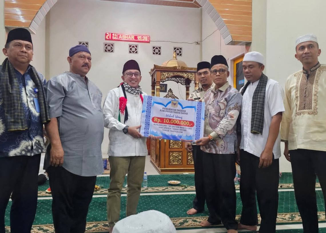 Ini Pesan Bupati Tanah Datar saat Kunjungi Masjid Darul Amal Tigo Jangko