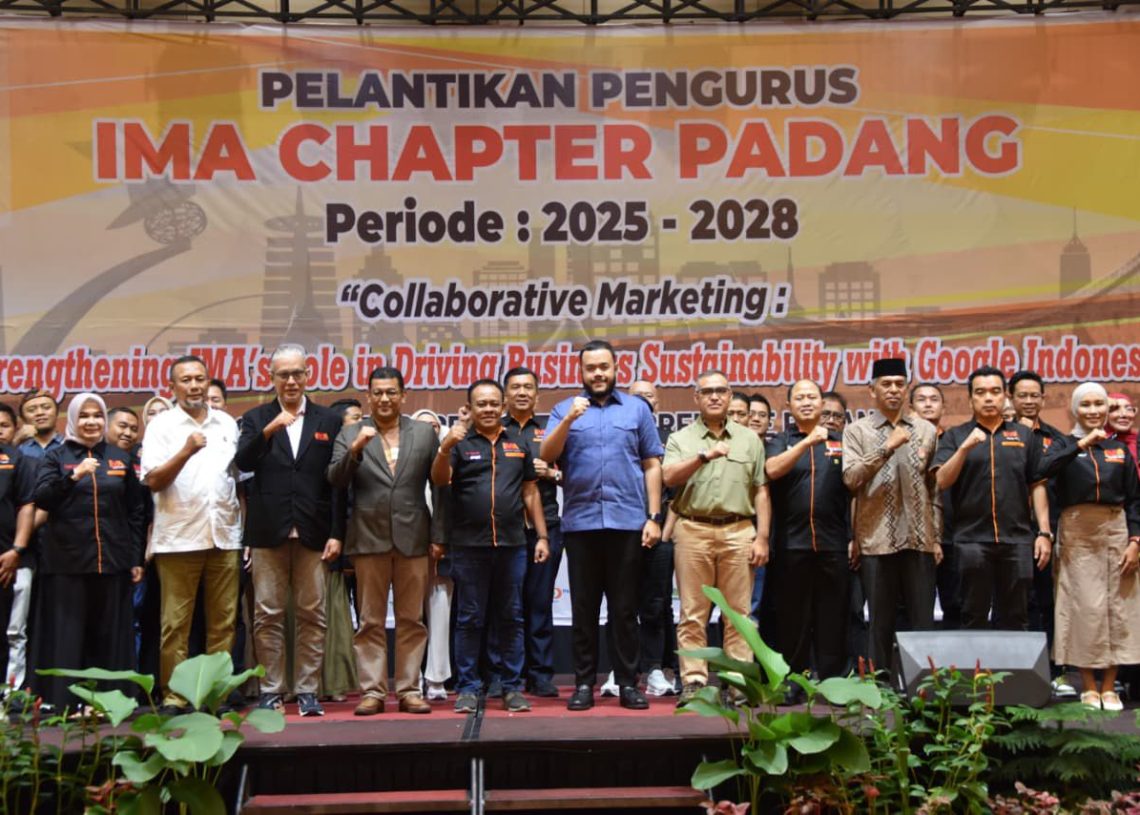 IMA Chapter Padang 2025–2028 Resmi Dilantik, Siap Jadi Mitra Strategis Pemko Padang