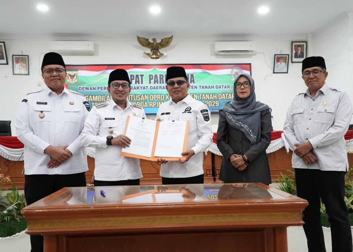 Ranperda RPJMD 2025-2029 Disetujui DPRD Tanah Datar Jadi Perda