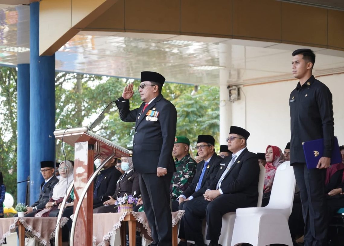 Pemda Tanah Datar Gelar Upacara Peringati HKN Dan Hari Koperasi Nasional