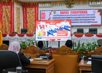 DPRD Tanah Datar Gelar Kembali Rapat Paripurna Dengar Pidato Presiden RI