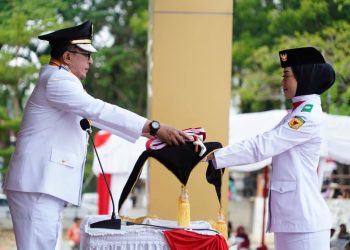 Upacara Peringatan HUT Kemerdekaan RI ke 80 di Tanah Datar Berjalan Khidmat