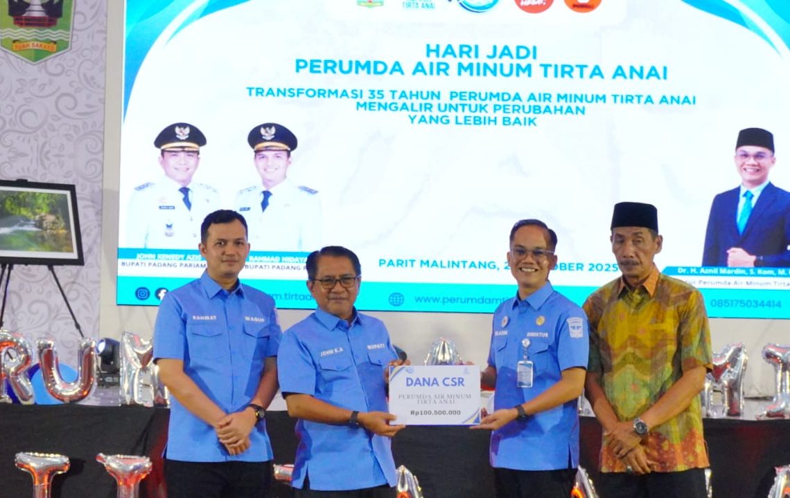 Peringatan Hari Jadi Perumda Tirta Anai ke-35, Bupati JKA Sampaikan Harapan Pelayanan Sepenuh Hati
