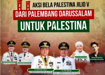 Solidaritas Aksi Bela Palestina Jilid V, Ribuan Warga Akan Bergerak dari Ilir dan Ulu Menuju Monpera