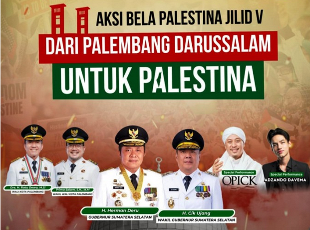 Solidaritas Aksi Bela Palestina Jilid V, Ribuan Warga Akan Bergerak dari Ilir dan Ulu Menuju Monpera