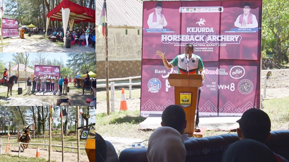 Kota Pariaman Tuan Rumah Pertama Kejurda Horseback Archery Sumbar 2025
