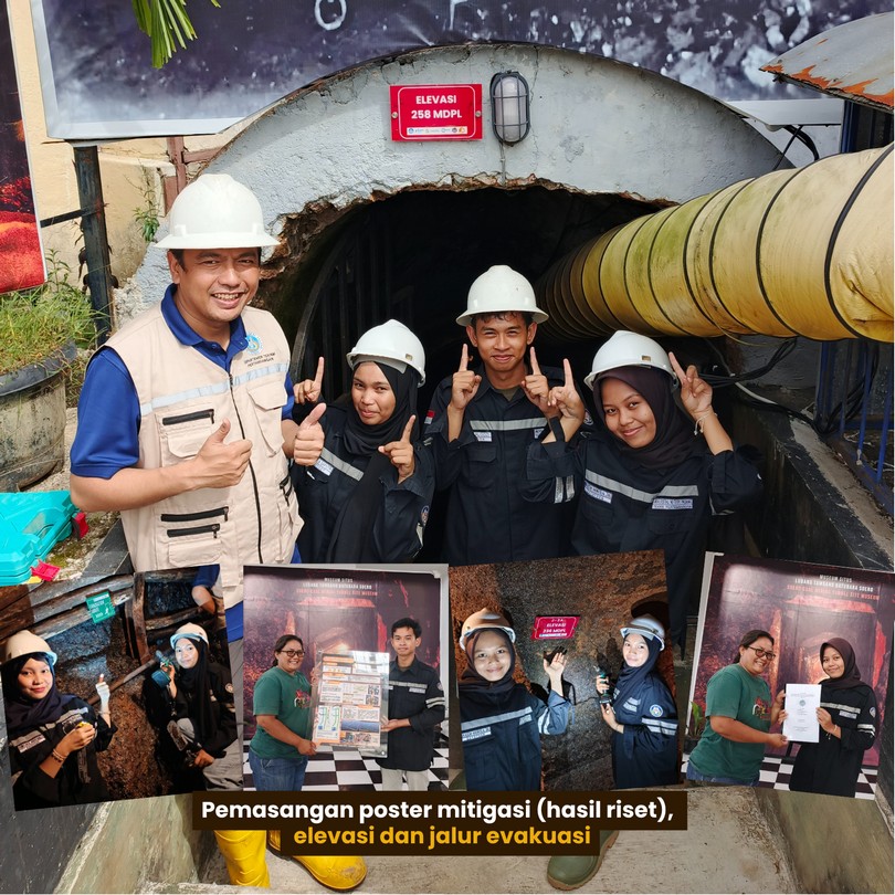 Wujudkan Wisata Tambang Aman dan Edukatif, Mahasiswa Tambang UNP Laksanakan Riset PKM-RE di Terowongan Mbah Soero Sawahlunto