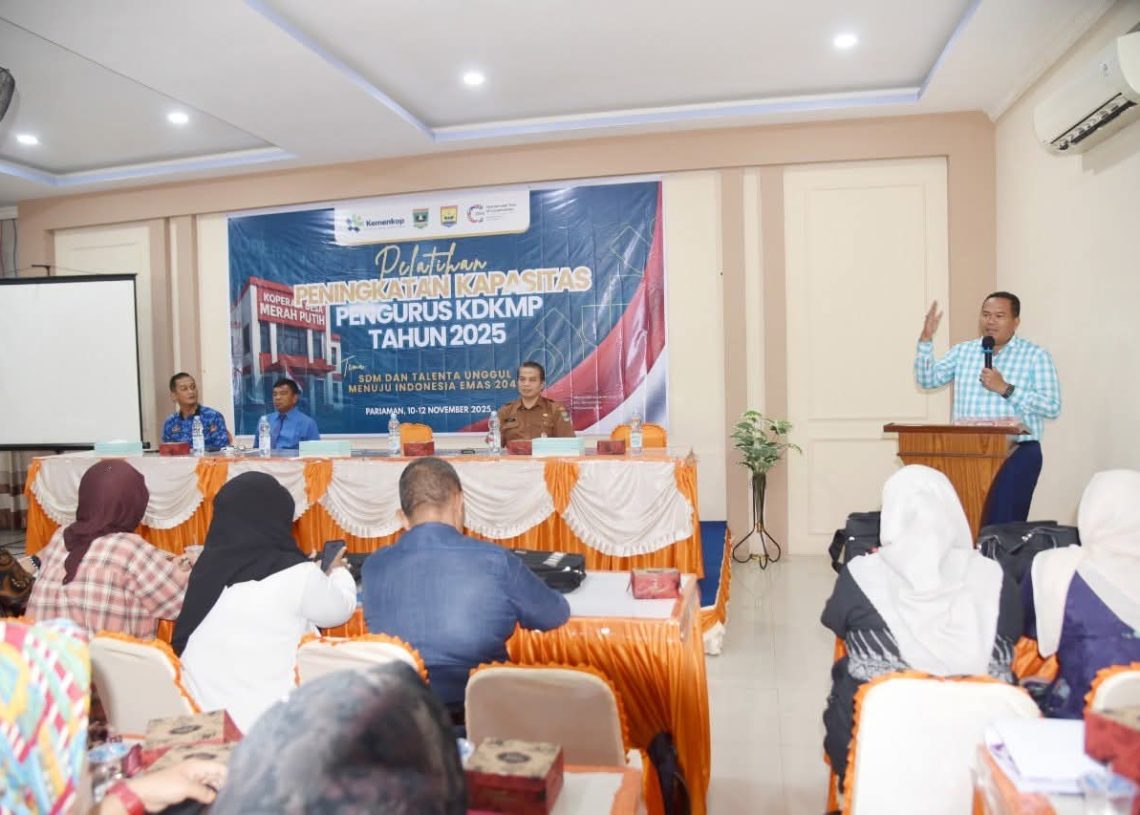 142 Pengurus Koperasi Merah Putih Ikuti Pelatihan Kapasitas di Kota Pariaman