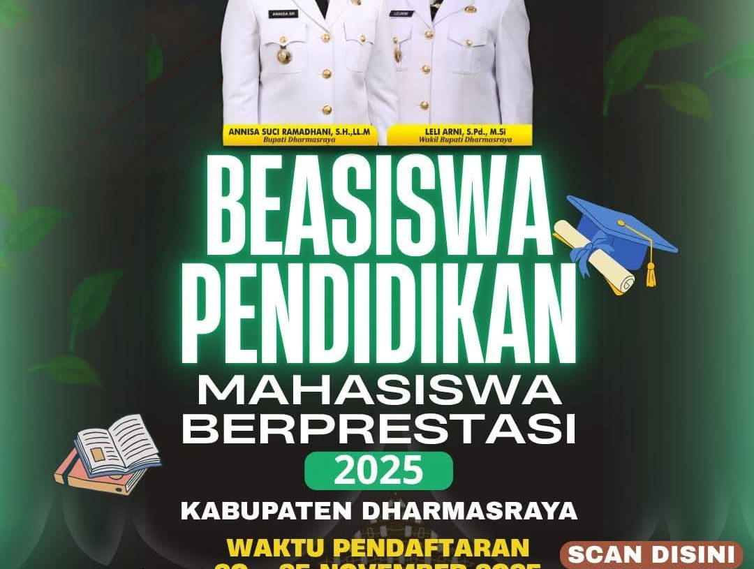 Pemkab Dharmasraya Buka Pendaftaran Beasiswa Mahasiswa Berprestasi Tahun 2025