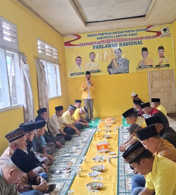 DPD II Partai Golkar Lampung Barat Tasyakuran atas Penganugerahan Gelar Pahlawan Nasional untuk HM Soeharto