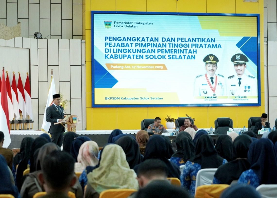 Solok Selatan Geser 16 Jabatan Pimpinan, Optimalkan Pelayanan dan Pembangunan Daerah