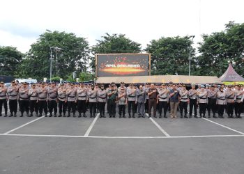 Polres Metro Bekasi Kota Gelar Apel Deklarasi, Tegaskan Komitmen WBK-WBBM  