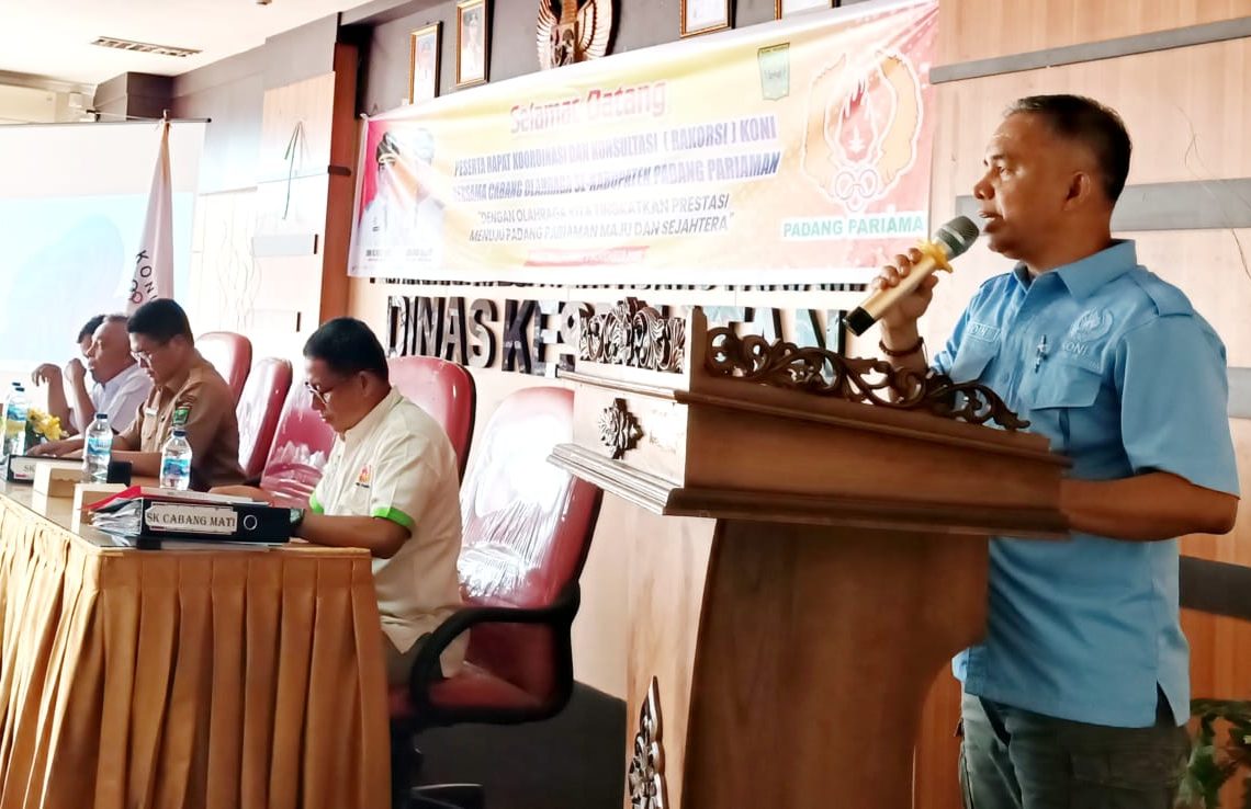 Rakorsi KONI Padang Pariaman Bahas Persiapan Musorkablub