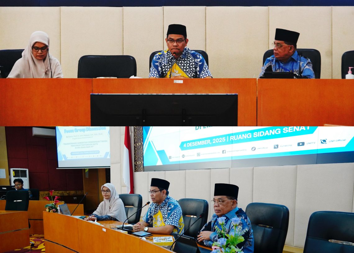 Hadapi Instrumen Akreditasi Baru, UNP Mantapkan Strategi Mutu dalam FGD Bersama BAN-PT