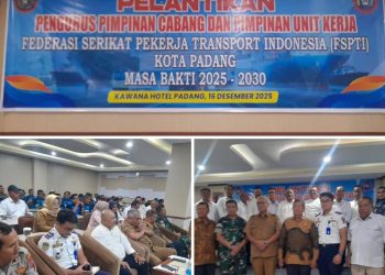 Pelantikan Pengurus PC FSPTI Kota Padang dan PUK Unit Kerja, Komitmen Baru Perjuangkan Hak Pekerja Transportasi