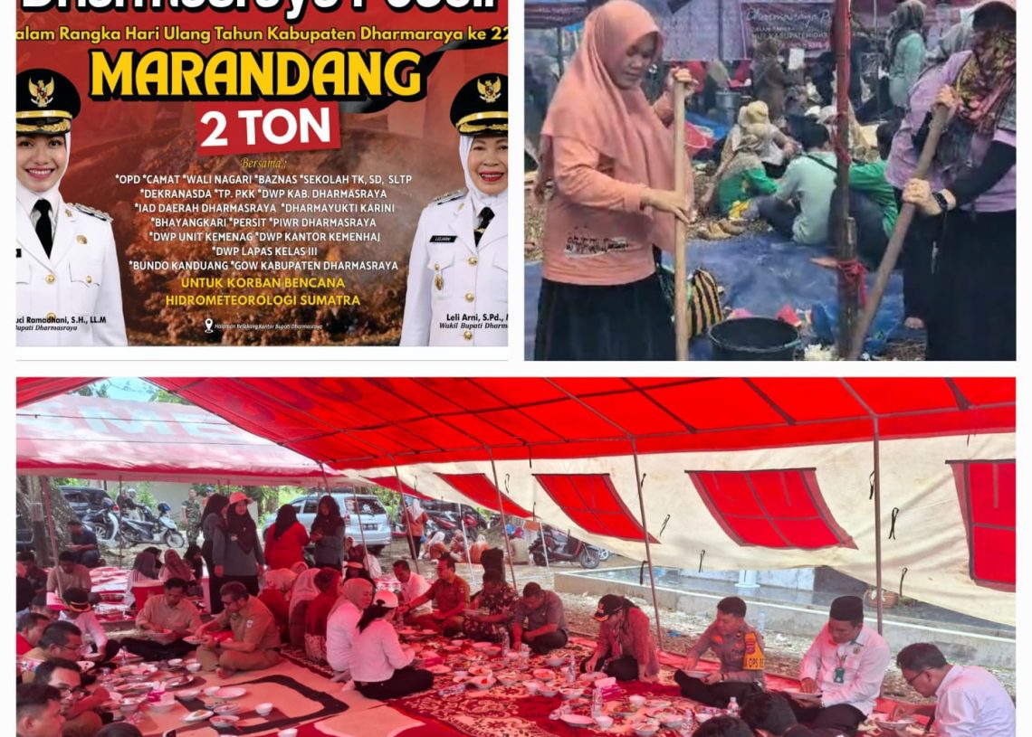 Rendang di Hari ke-24, Ketika Dapur Gotong Royong Dharmasraya Menjadi Simbol Ketahanan