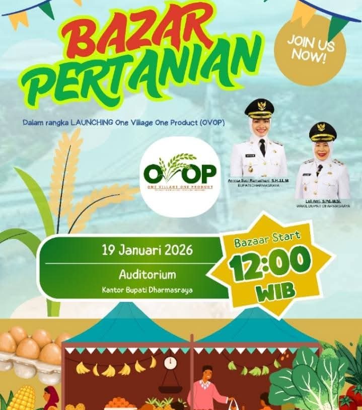 Pemkab Dharmasraya Gelar Bazar Pertanian Saat Peluncuran Program OVOP