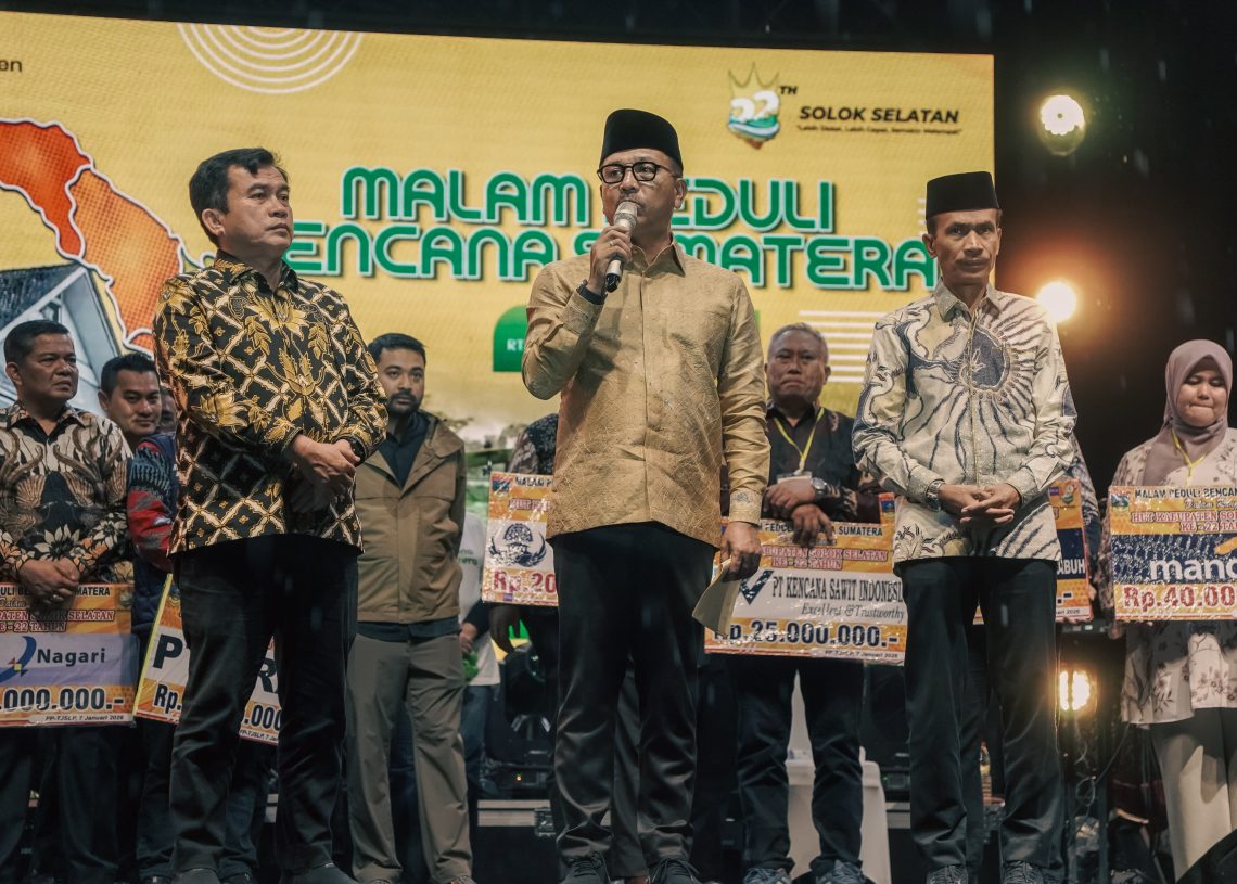 Donasi Peduli Bencana di Puncak HUT ke-22 Solok Selatan Tembus Rp1 Miliar