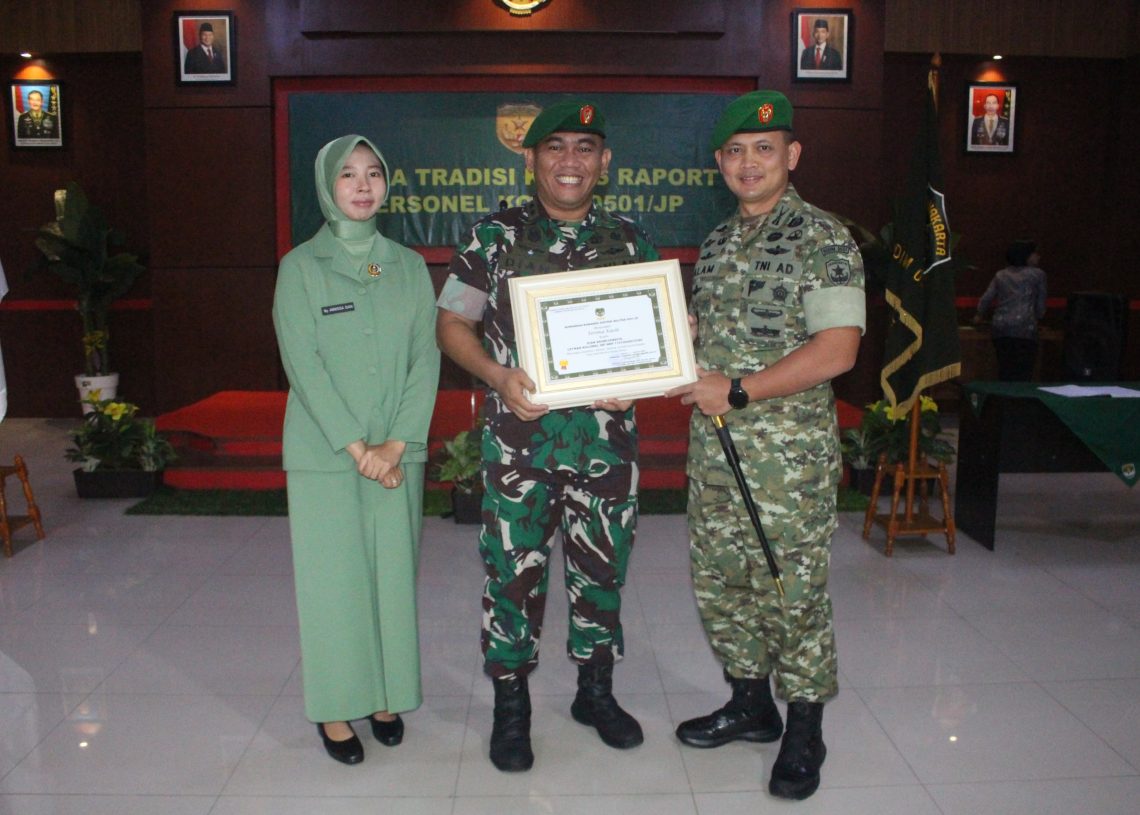 Penuh Khidmat Kodim 0501/JP Melepas Kasdim 0501/JP yang Pindah Satuan