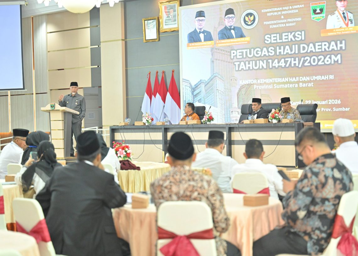 Gubernur Mahyeldi Buka Seleksi Petugas Haji Daerah Sumbar 1447 H/2026 M