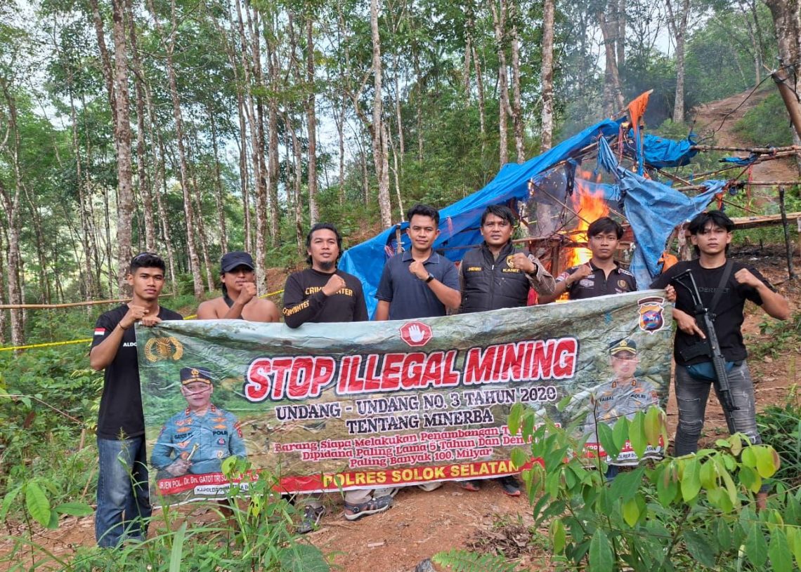 Terima Laporan Warga, Polisi Sisir Lokasi Diduga Tambang Ilegal di KPGD