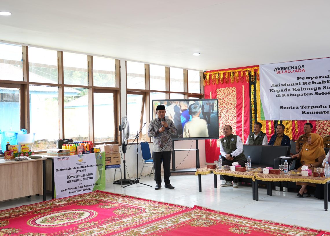 223 Warga Kabupaten Solok Terima Bantuan Asistensi Rehabilitasi Sosial dari Kemensos