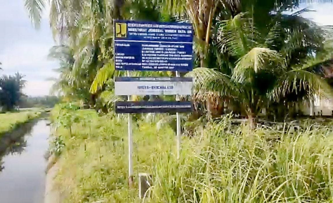 Akhirnya, Irigasi Anai II di Kota Pariaman Berfungsi dan Dialiri Air