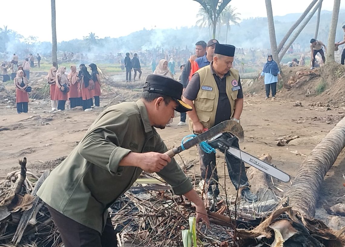 Gotong Royong Massal di Paninggahan, Pemulihan Pertanian Terus Dikebut