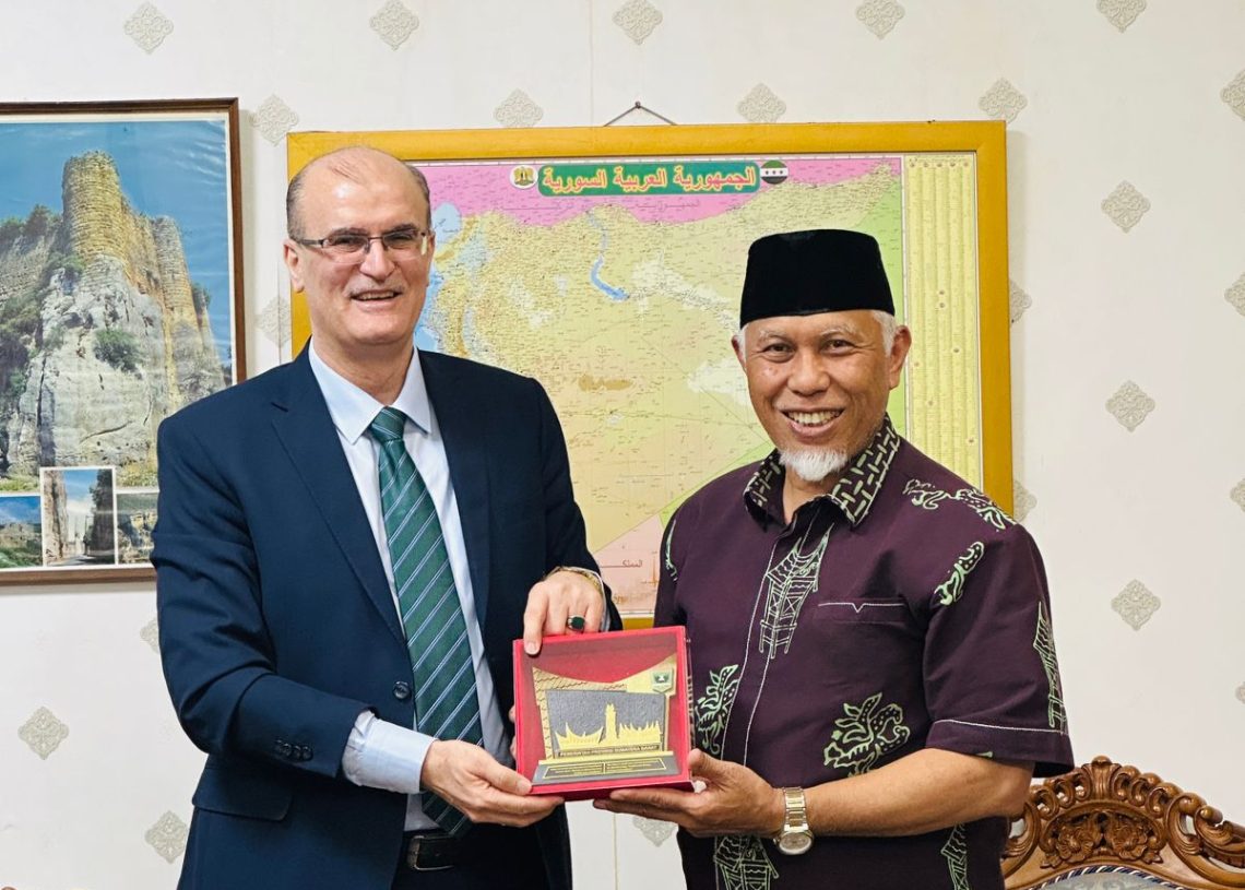 Temui Dubes Suriah, Gubernur Mahyeldi Bahas Peluang Kerja Sama Pendidikan dan Sister City