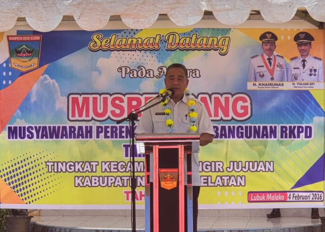 Musrenbang Kecamatan Sangir Jujuan Sepakati Usulan Strategis untuk RKPD Solok Selatan 2027