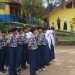 TMMD ke-127 Kodim 0624/Kab. Bandung Tanamkan Disiplin dan Nasionalisme Melalui Pelatihan PBB Siswa SMP Negeri 3 Rancabali