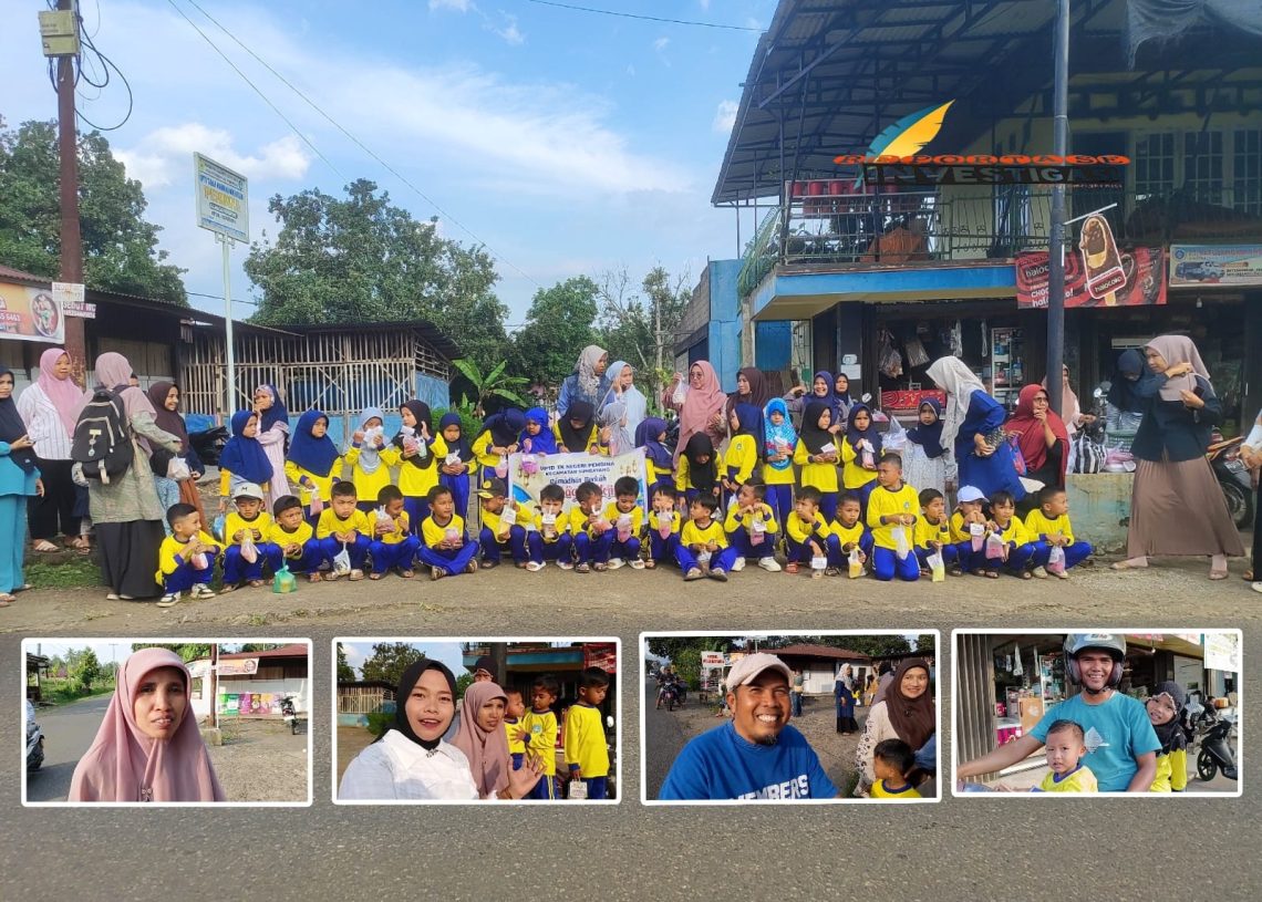 Ajarkan Kepedulian Sejak Dini, Siswa TK Negeri Pembina Sungayang Bagikan 250 Paket Takjil