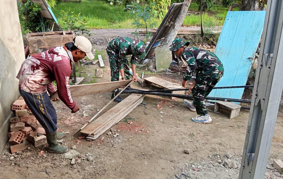 Satgas TMMD 127 Terus Pacu Pembangunan RTLH Ibu Suwarti, Progres Capai 65 Persen